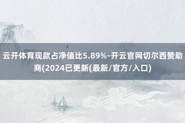 云开体育现款占净值比5.89%-开云官网切尔西赞助商(2024已更新(最新/官方/入口)