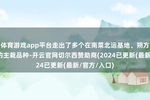 体育游戏app平台走出了多个在南菜北运基地、朔方保护地训导的主栽品种-开云官网切尔西赞助商(2024已更新(最新/官方/入口)