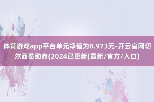 体育游戏app平台单元净值为0.973元-开云官网切尔西赞助商(2024已更新(最新/官方/入口)