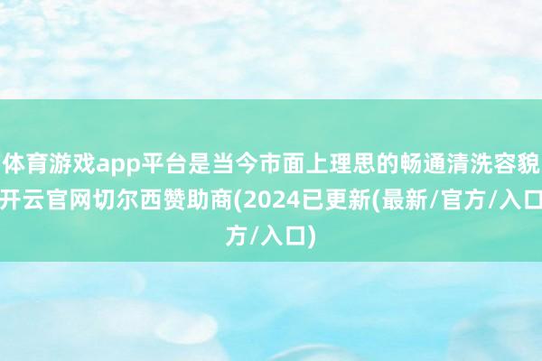 体育游戏app平台是当今市面上理思的畅通清洗容貌-开云官网切尔西赞助商(2024已更新(最新/官方/入口)