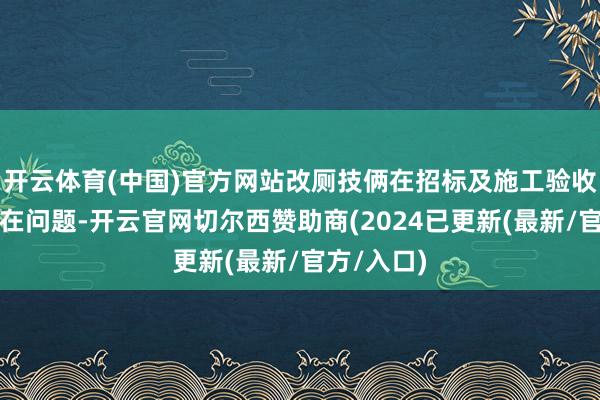 开云体育(中国)官方网站改厕技俩在招标及施工验收进程中存在问题-开云官网切尔西赞助商(2024已更新(最新/官方/入口)