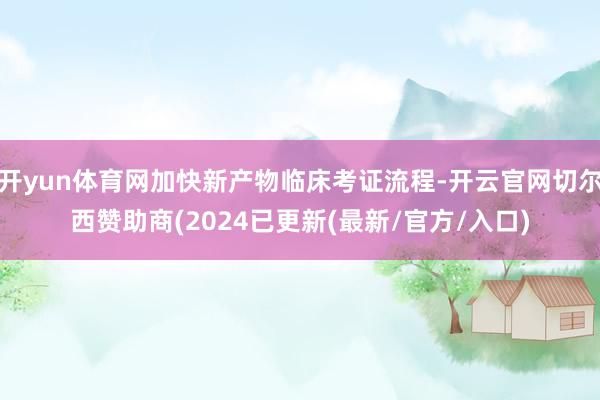 开yun体育网加快新产物临床考证流程-开云官网切尔西赞助商(2024已更新(最新/官方/入口)
